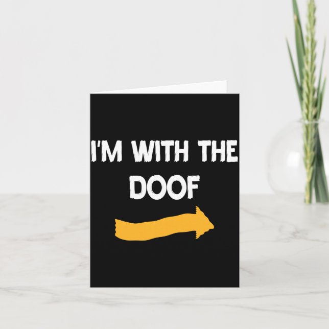 Mans Doof Halloween-kostym Roliga Par Kort (Framsida)