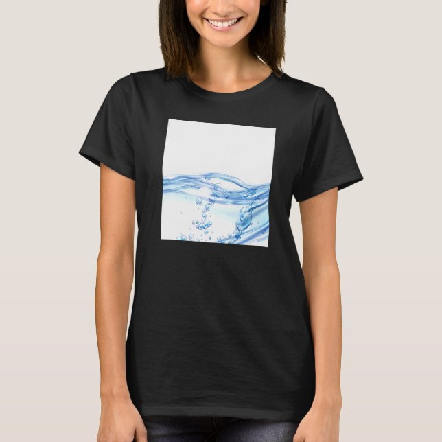 Mäns dricksvattenmönster   t shirt (Framsida)