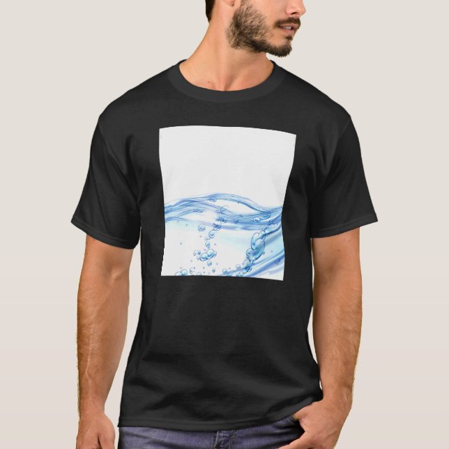 Mäns dricksvattenmönster   t shirt (Framsida)