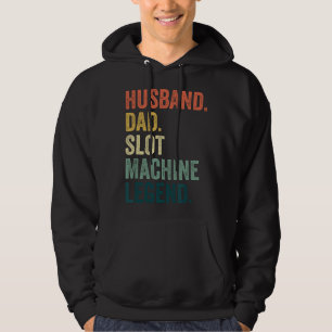 Mäns enarmad bandit rolig hasardspel vintage retro hoodie