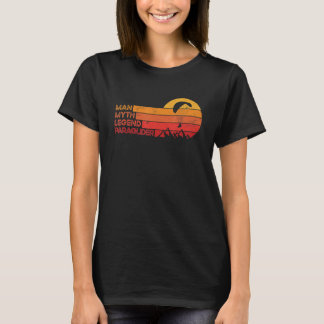 Mans Fallskärmshopp Parachuting Fallskärm Paraglid T Shirt