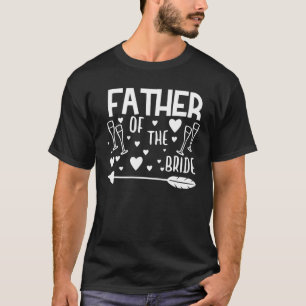 Mäns far till bruden matchande bröllop och student t shirt