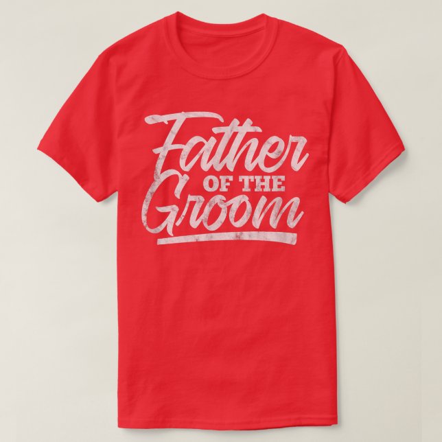 Mäns far till brudgummen bröllop möhippa fest Fa T Shirt (Design framsida)