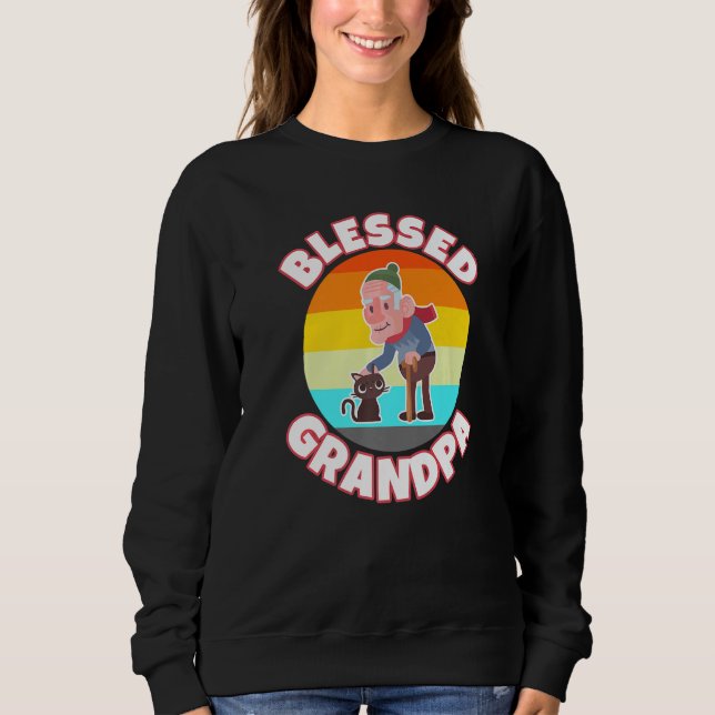 Mäns farfar ålderdom vishet farfar välsigna snäll t shirt (Framsida)