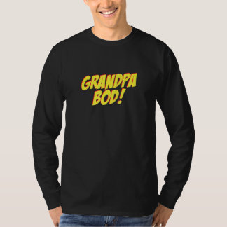 Mäns Farfar Bod Tyngdlyftare Gag Övning Gym Gra T Shirt