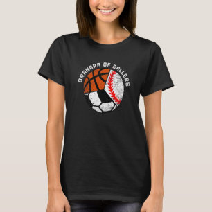 Mäns farfar till ballare Baseboll Fotboll Basket T Shirt