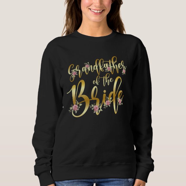 Mans farfar till bruden bröllopsfest firande  t shirt (Framsida)