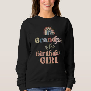 Mans Farfar till Födelsedagsflicka Boho Regnbåge P T Shirt