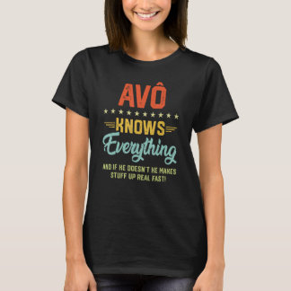 Mans Farfar Vet Allt Portugisisk Mormors Skämt T Shirt