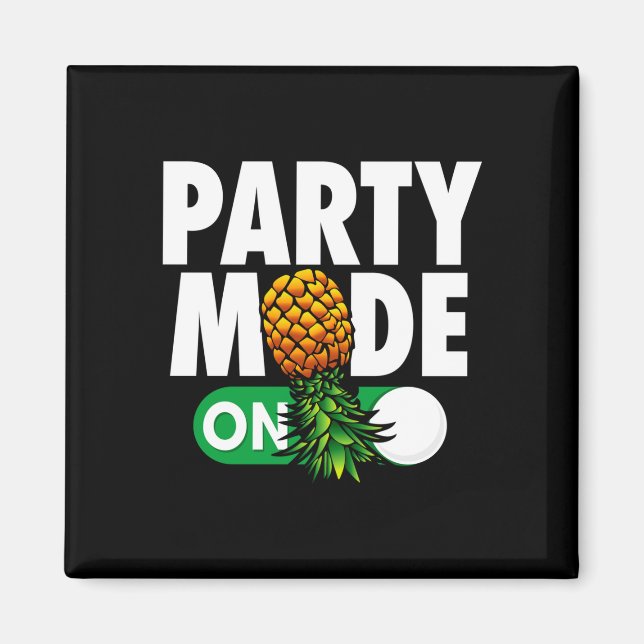 Mans festläge på rolig upp och ner ananas magnet (Framsidan)