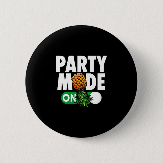 Mans festläget på rolig upp och ner ananas knapp (Framsida)