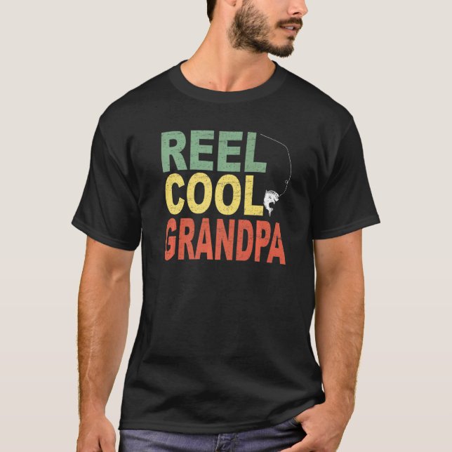 Mans Fisk Farfar Fiske T Shirt (Framsida)