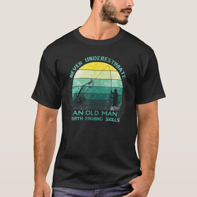 Mans  Fiske Farfar Fiskare Pappa 3 T Shirt (Framsida)