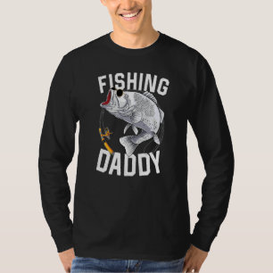 Mäns fiske Pappa Largemouth Bass Fiskare Fader T Shirt