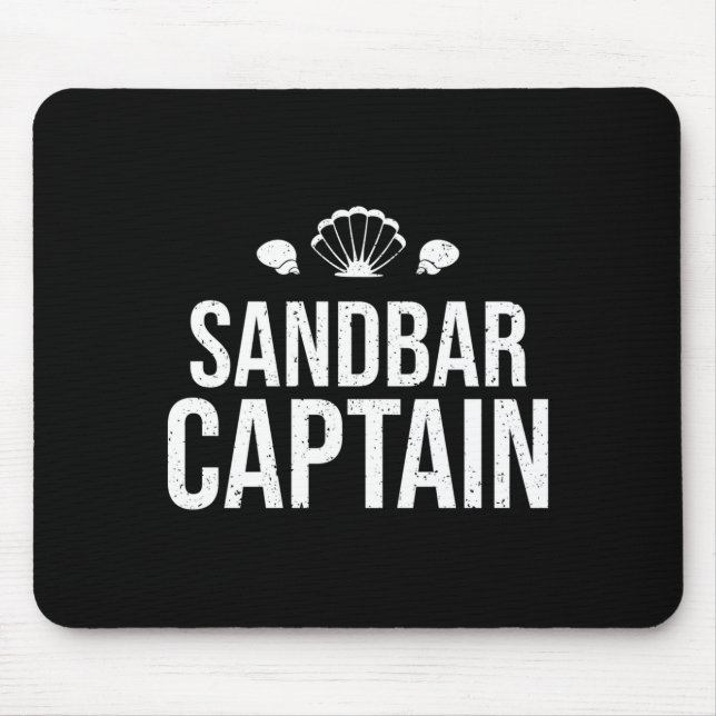 Mäns flottar båtens sandbar kaptenens prestation  musmatta (Framsidan)