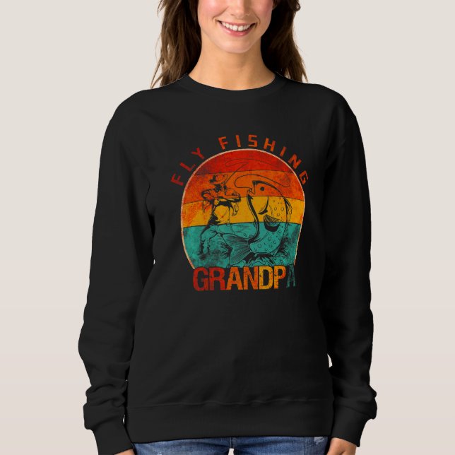 Mäns flugfiske Farfar Fiskare Pappa  1 T Shirt (Framsida)