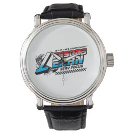 MANS FOKUSERADE LEKTIONER LÄR SILVER EWATCH URKLIP ARMBANDSUR