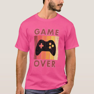 Mäns Game Over   Vintage Brudgumme Möhippa T Shirt