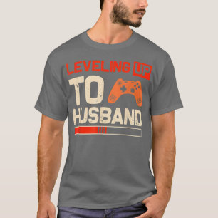 Mans gamer-engagemang brudgum bröllop uppnivå till t shirt