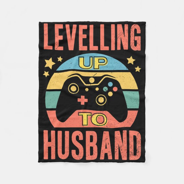 Mans Gamer Make Husbands Upplevelse av Bröllopsför Fleecefilt (Framsidan)