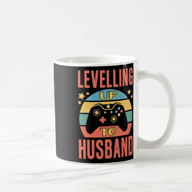 Mans Gamer Make Uppelar upp sig på Bröllopsförlovn Kaffemugg (Höger)