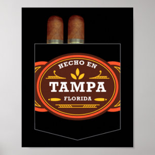 Mäns gjort i tampa cigarrälskare ybor city tampa poster