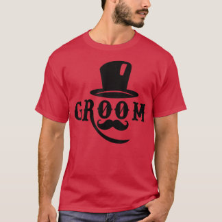 Mans Groom Hatt Söt Förlovning Bröllop Bachelor Pa T Shirt