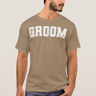 Mans Groom, Svärmannafest Bröllop Män Rolig Match T Shirt