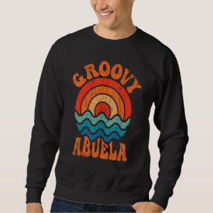 Mans Groovy Abuela 70-tals Estetik Nostalgi 1970-t Lång Ärmad Tröja