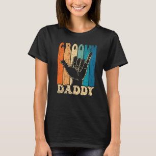 Mäns Groovy Daddy 70-tals estetik Nostalgi 1970-ta T Shirt