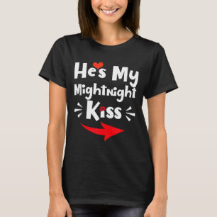 Mans Han är min midnattkysstill jul och nyår Match T Shirt