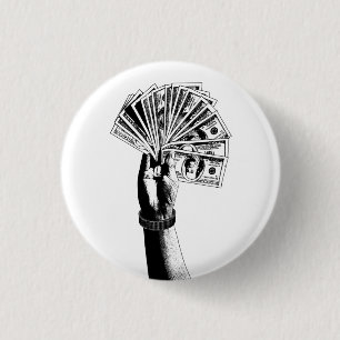 Mans hand Holding 100 dollar pengarar penningkonst Knapp
