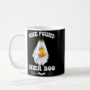 Mäns hittade Boo hittade Boo Roliga Par Halloween Kaffemugg