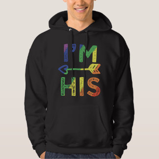 Mäns homosexuella par matchar Han är HBTQ-stolt Hoodie