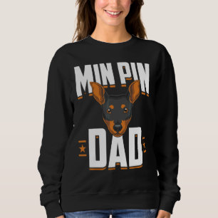 Mäns Hund Pappa Min Pin Hund Ägare Husdjur Fars Da T Shirt