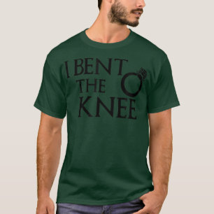 Mans I Böjde Knä Brudgum Bröllop Möhippa Pa T Shirt