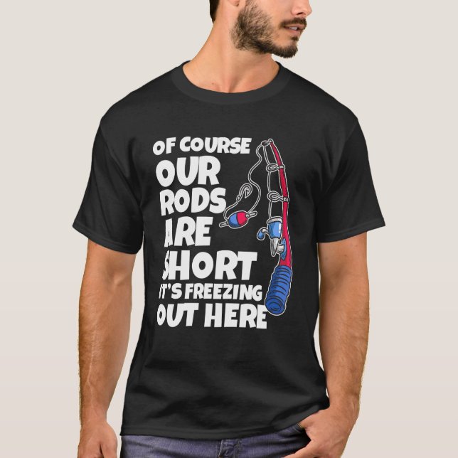 Mans isfiske skämt för män t shirt (Framsida)