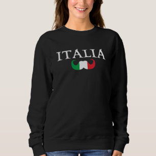 Mans Italien Italien Papa Moustache Skägg T Shirt