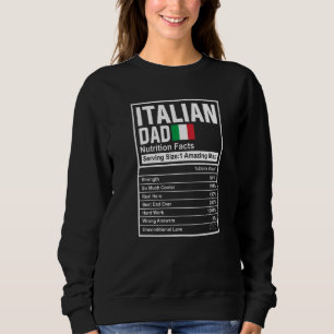 Mäns italienska pappa näringsfakta Fars dag Nati T Shirt