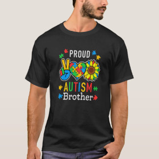 Mäns Jag är en stolt autism-bror Autism-medvetenhe T Shirt