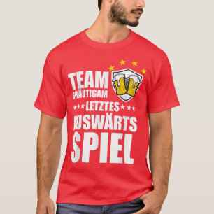 Mäns JGA Svansexa Lagtuddkningens Sista Bortamatch T Shirt
