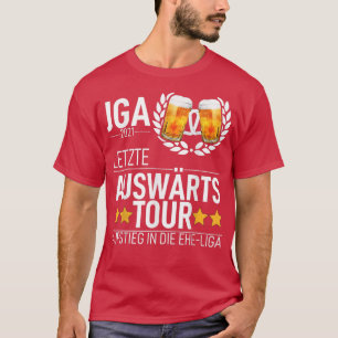 Mäns Jga Svärmisk Natt Lag Brudgum Sista Bortatur T Shirt
