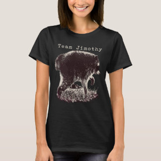 Mans Jimothy Raccoon Rolig Sopsovare Team T Shirt