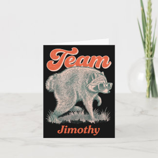 Mans Jimothy Raccoon Rolig Sopsugare Team Kort