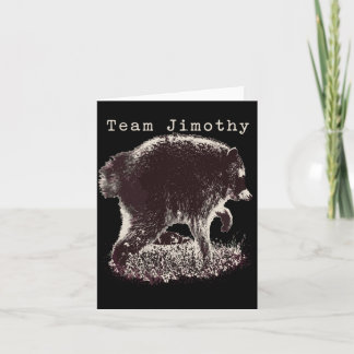 Mans Jimothy Raccoon Rolig Sopsugare Team Kort