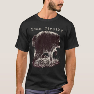 Mans Jimothy Raccoon Rolig Sopsvans Team T Shirt