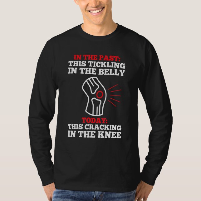 Mans knäproteskirurgi Knäbyte Krig T Shirt (Framsida)