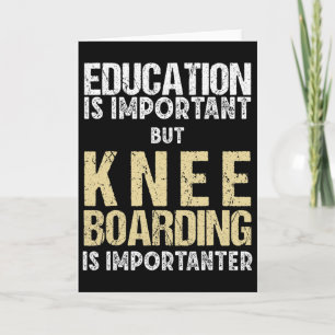 Mans Kneeboarding Utbildning Är Viktig Kort