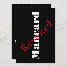 Mans kort svensexepartaj invitation,