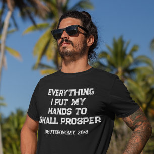   Mans Kristna T-Shirt för framgång